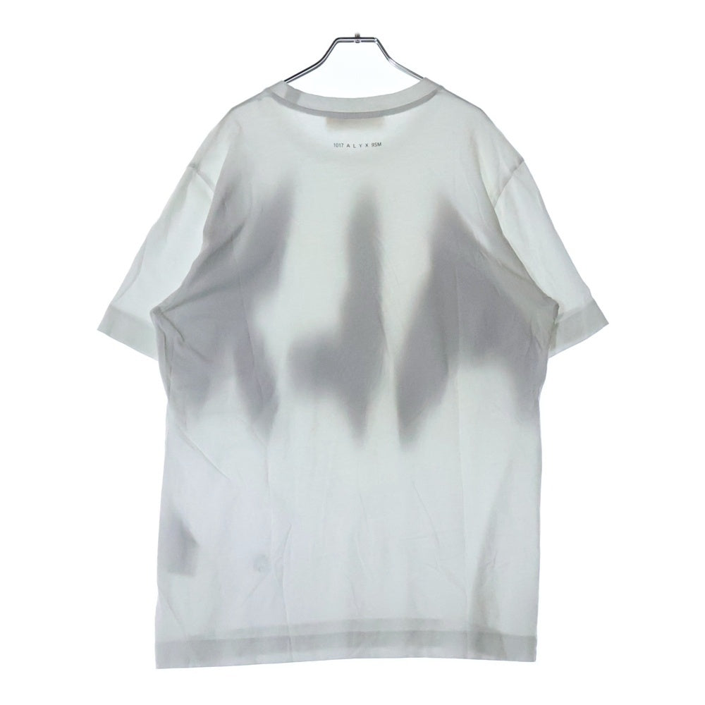 ALYX(アリクス) スプレーロゴ 半袖クルーネックTシャツカットソー ホワイト