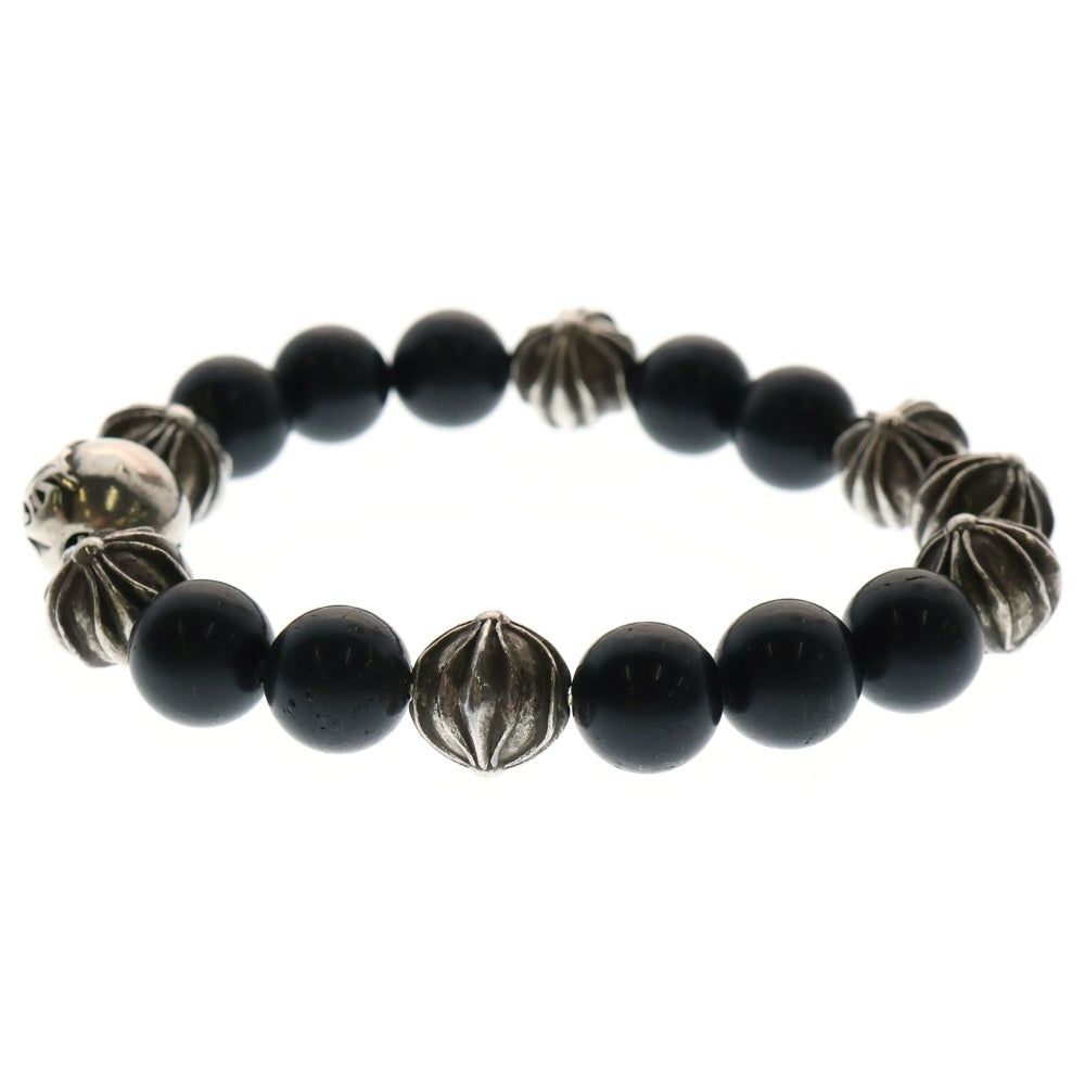 CHROME HEARTS(クロムハーツ) 10mm BEAD 10mmビーズブレス BEAD8 10mmビーズ ブレスレット ブラック/シルバー