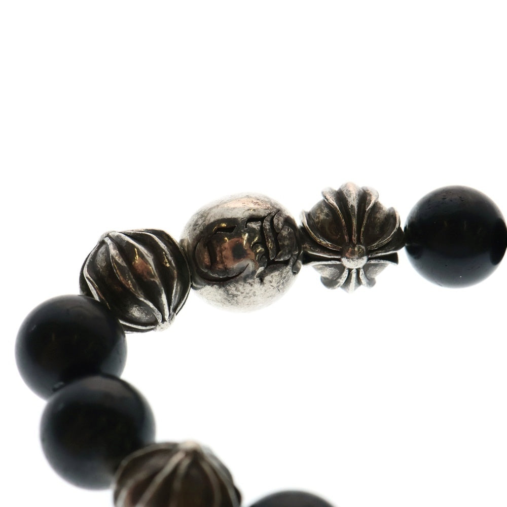 CHROME HEARTS(クロムハーツ) 10mm BEAD 10mmビーズブレス BEAD8 10mmビーズ ブレスレット ブラック/シルバー