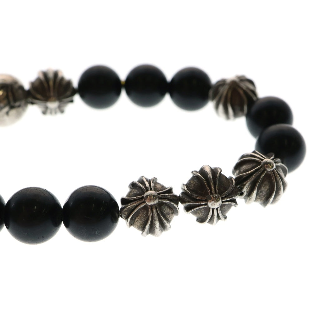 CHROME HEARTS(クロムハーツ) 10mm BEAD 10mmビーズブレス BEAD8 10mmビーズ ブレスレット ブラック/シルバー