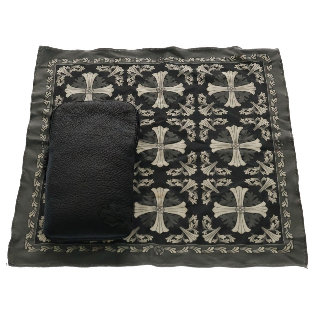 CHROME HEARTS(クロムハーツ) SHAGASS サイドクロステンプルウェリントン ブラックフレーム メガネ 眼鏡 ブラック/シルバー ※度入り