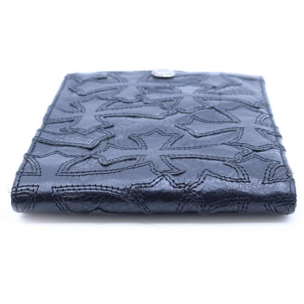 CHROME HEARTS(クロムハーツ) ANTI NOTHING 2 DO アイントナッシング トゥドゥ フルセメタリー 二つ折り財布 ブラック