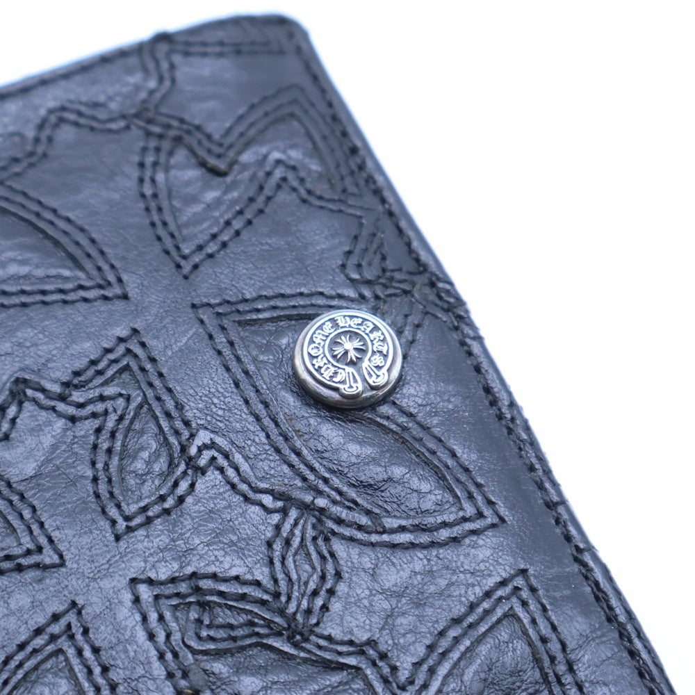 CHROME HEARTS(クロムハーツ) ANTI NOTHING 2 DO アイントナッシング トゥドゥ フルセメタリー 二つ折り財布 ブラック