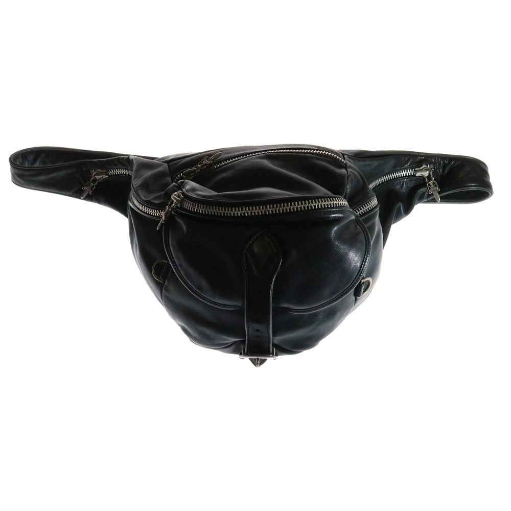 CHROME HEARTS(クロムハーツ) SNAT PACK XL スナットパック ダガージップガンスリンガーベルトレザーウエストバッグ ブラック