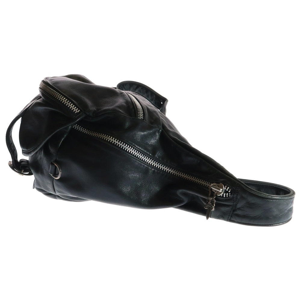 CHROME HEARTS(クロムハーツ) SNAT PACK XL スナットパック ダガージップガンスリンガーベルトレザーウエストバッグ ブラック