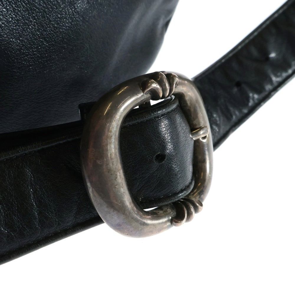 CHROME HEARTS(クロムハーツ) SNAT PACK XL スナットパック ダガージップガンスリンガーベルトレザーウエストバッグ ブラック