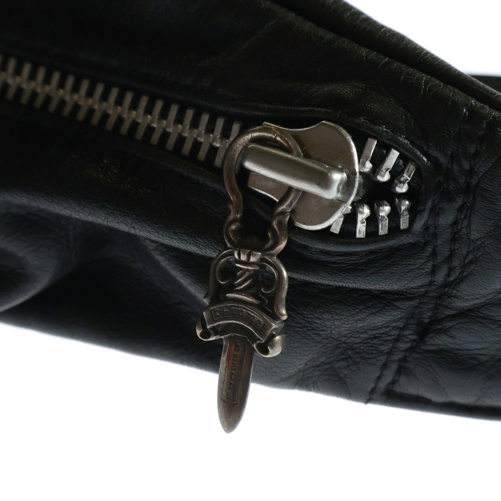 CHROME HEARTS(クロムハーツ) SNAT PACK XL スナットパック ダガージップガンスリンガーベルトレザーウエストバッグ ブラック