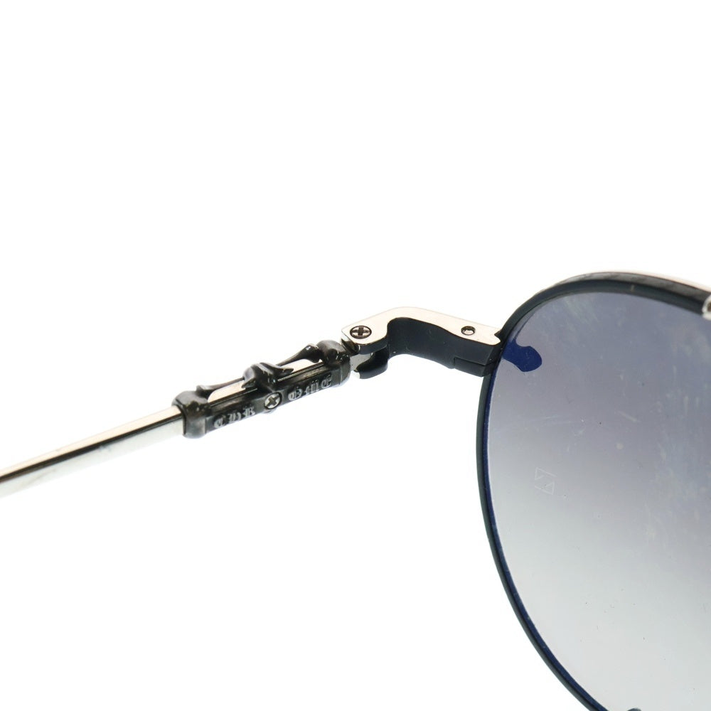 CHROME HEARTS(クロムハーツ) ORALGAMI クロスモチーフダブルブリッジサングラス シルバー/ブラック