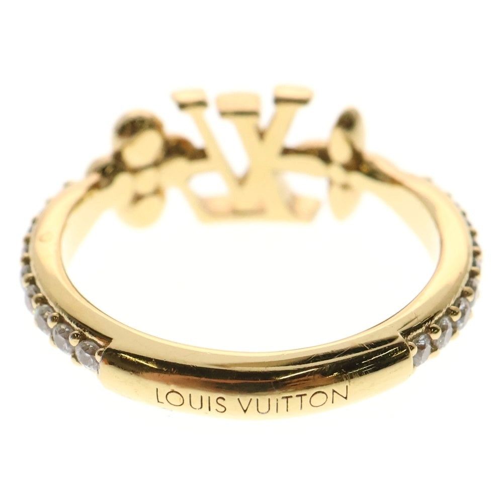 LOUIS VUITTON(ルイヴィトン) LVロゴ アイコニック ライトストーン リング ゴールド M1461M レディース