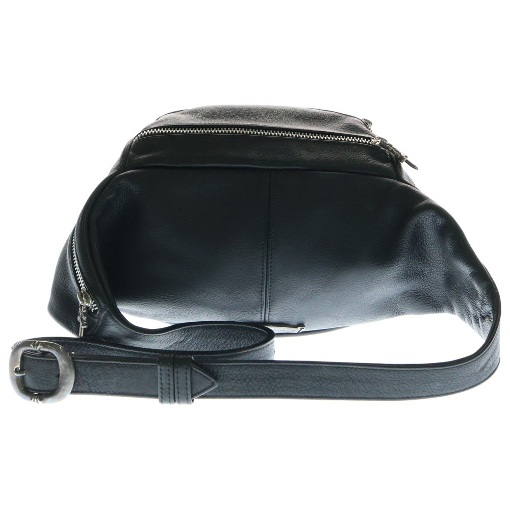 CHROME HEARTS(クロムハーツ) #1 SNAT PACK スナットパック ダガージップ ガンスリンガーベルト レザーウエストバッグ ブラック BCA378