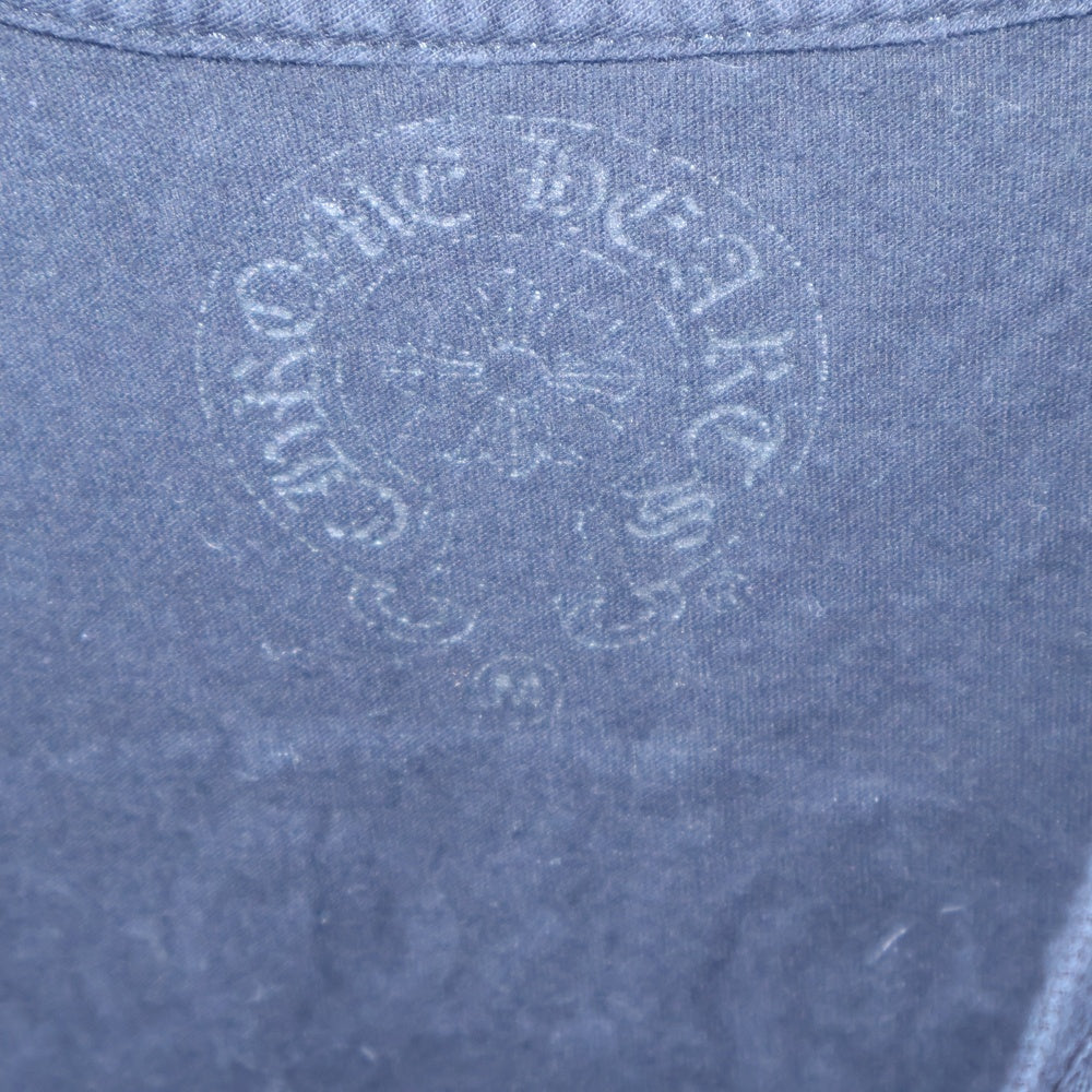 CHROME HEARTS(クロムハーツ) バッグスクロールプリント クルーネック長袖Tシャツカットソー ブラック