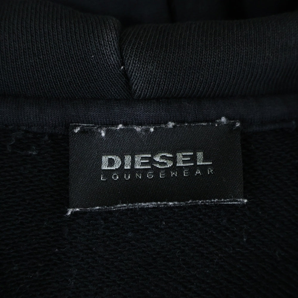 DIESEL(ディーゼル) UMLT-BRANDON サイドライン ジップアップパーカー ブラック 00SE8M-UMLT