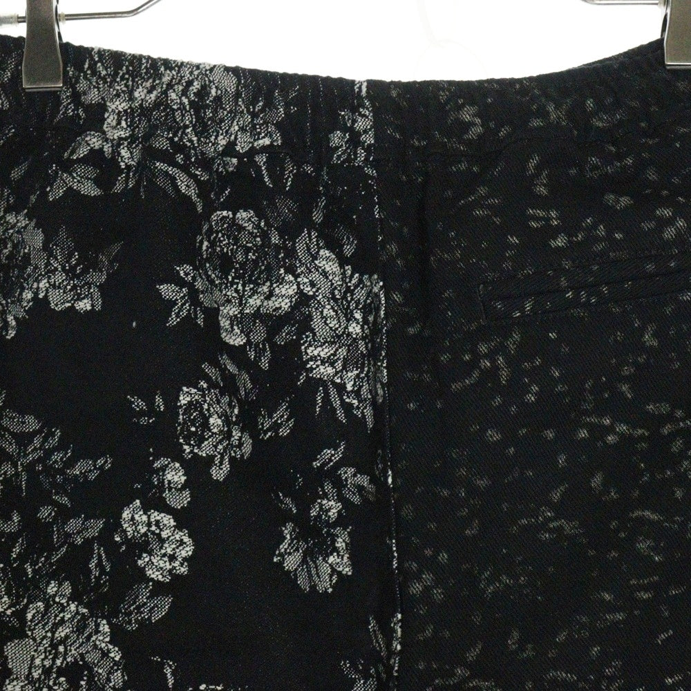 LAST NEST(ラスト ネスト) FLORAL LEOPARD SHORTS フローラル レオパードショーツ ブラック