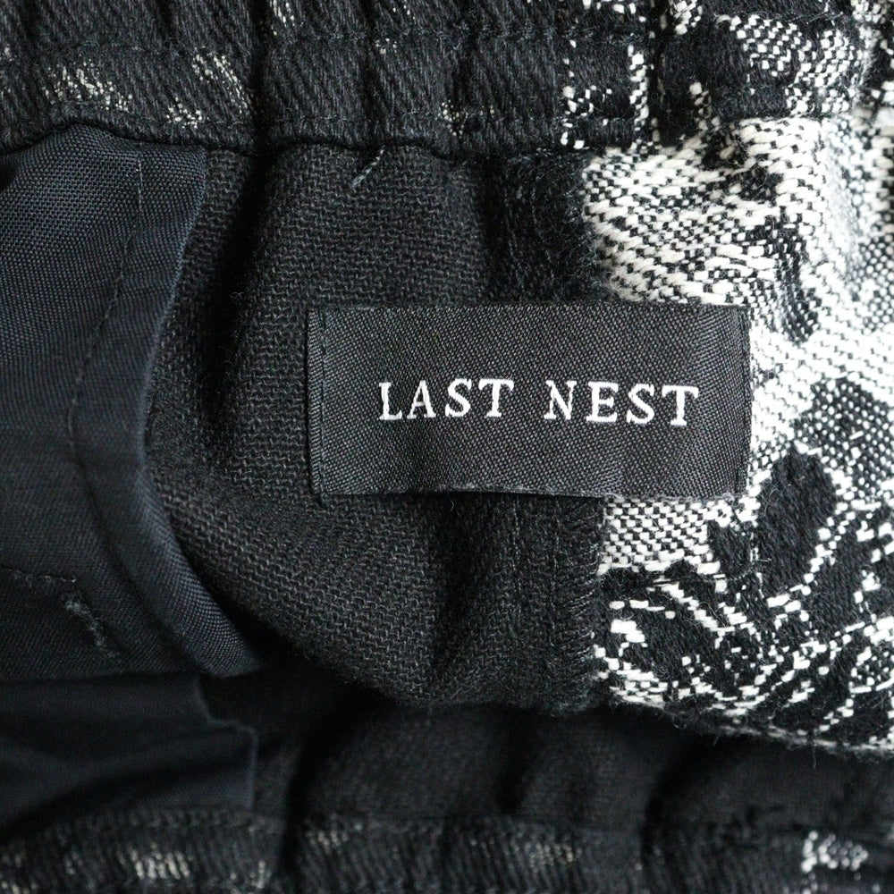 LAST NEST(ラスト ネスト) FLORAL LEOPARD SHORTS フローラル レオパードショーツ ブラック