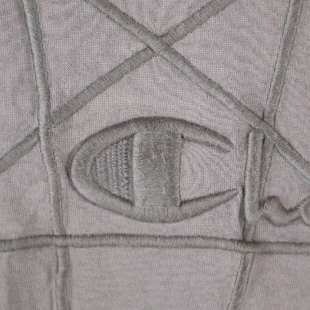 Rick Owens(リックオウエンス) ×CHAMPION TOMMY ロゴ刺繍 クルーネック半袖カットソー CM01D9229-CHJER ブラウン