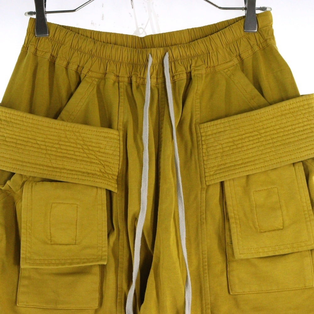 DRKSHDW(ダークシャドウ) cotton joggers Creatch Cargo Cropped Drawstring ドローストリング カーゴトリミングパンツ DU02D2371-RIG イエロー