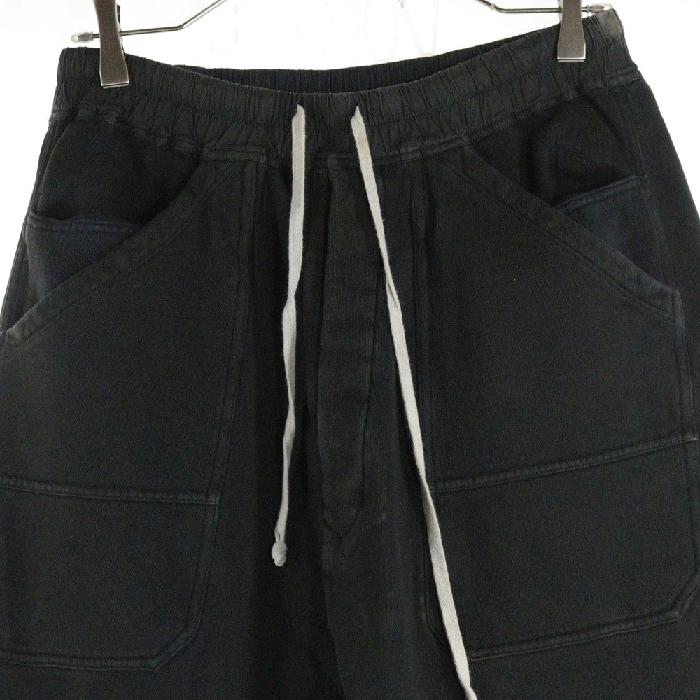 Rick Owens(リックオウエンス) 24AW CLASSIC CARGO DRAWSTRING スウェット クラシックカーゴ ドローストリングパンツ ブラック/ブラウン DU02D2370 FSUN