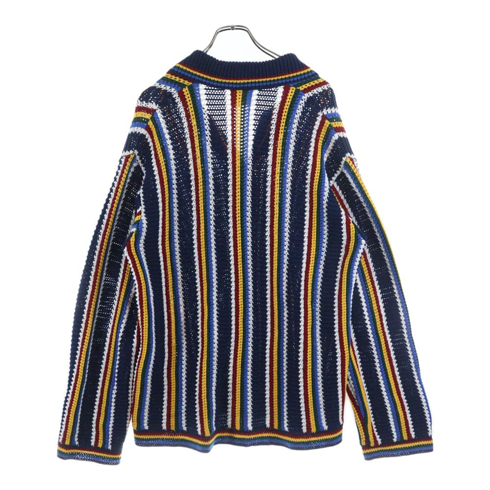 CASABLANCA(カサブランカ) Crochet Multicolor Cotton Cardigan クロシェ ニットカーディガン マルチカラー MPS25-KW-836-01