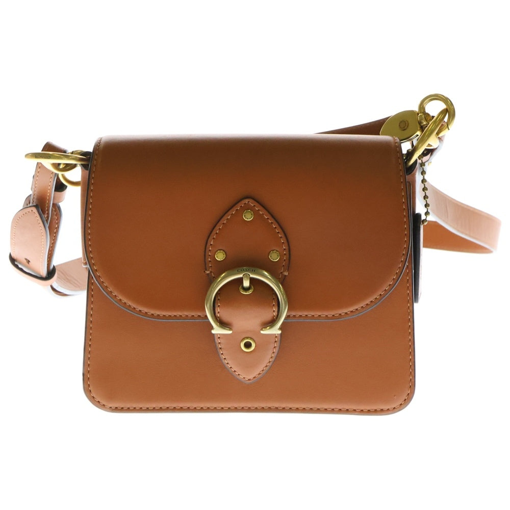 COACH(コーチ) 2WAY レザーショルダーバッグ ハンドバッグ C0753 ブラウン