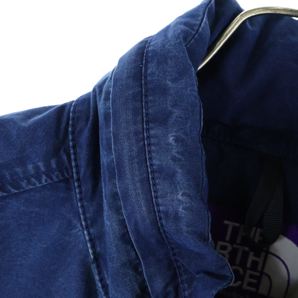 THE NORTH FACE PURPLE LABEL(ノースフェイスパープルレーベル) ロゴ刺繍 インディゴフィールド ジャケット インディゴ
