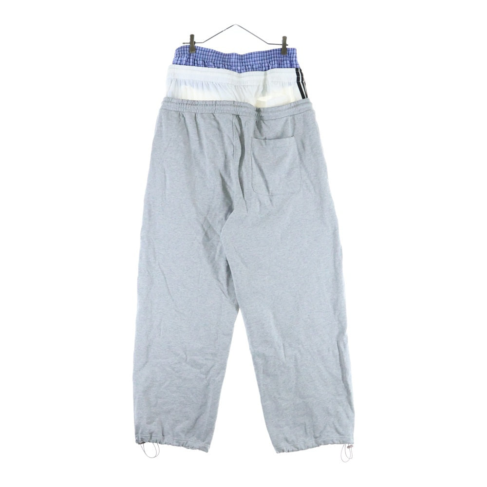 PROJECT G/R(プロジェクトジーアール) 3 LAYERED SWEAT PANTS スリーレイヤードスウェットパンツ イージーパンツ PG25SSMB04 グレー
