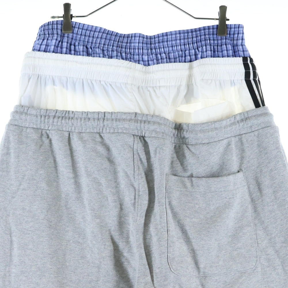 PROJECT G/R(プロジェクトジーアール) 3 LAYERED SWEAT PANTS スリーレイヤードスウェットパンツ イージーパンツ PG25SSMB04 グレー