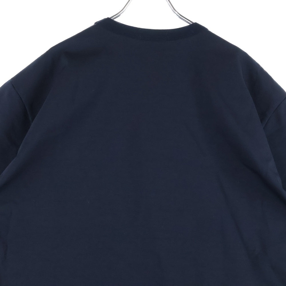 kolor(カラー) ロゴプリント ドローコード クルーネック半袖Tシャツ 25SCM-T18216S-A ブラック
