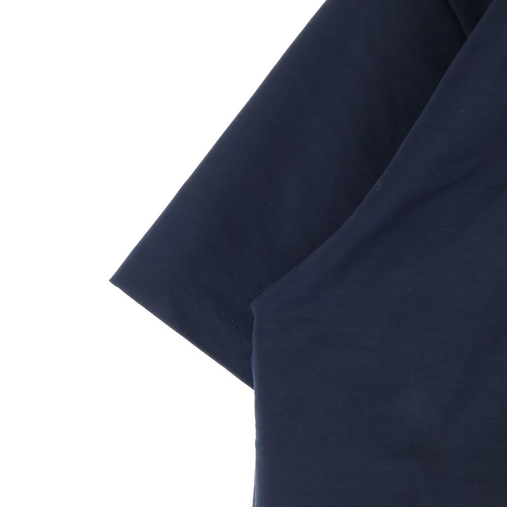 kolor(カラー) ロゴプリント ドローコード クルーネック半袖Tシャツ 25SCM-T18216S-A ブラック