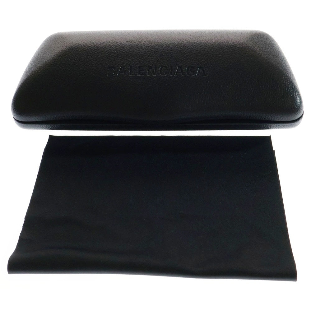 BALENCIAGA(バレンシアガ) ブリッジロゴ メタルフレーム メガネ サングラス シルバー BB0416S