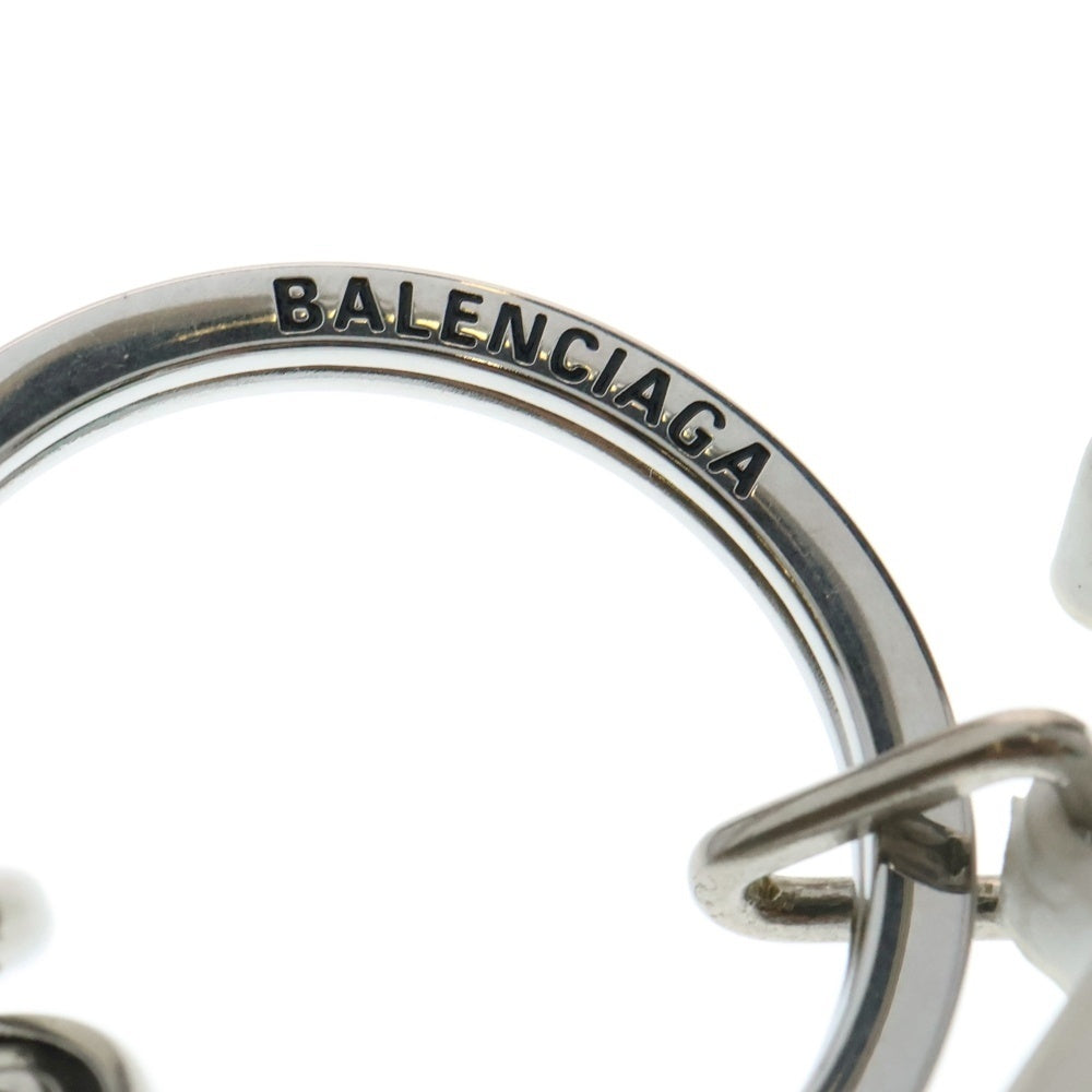 BALENCIAGA(バレンシアガ) ロゴバッグチャーム キーチェーン 828995 2ABSW ホワイト