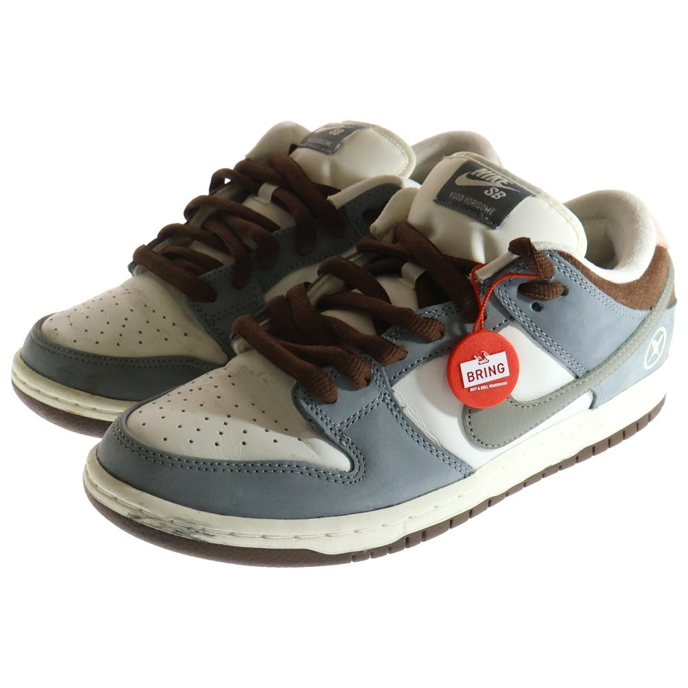 NIKE(ナイキ) ×YUTO HORIGOME DUNK LOW ×ユウトホリゴメ ダンクロー ローカットスニーカー ウルフグレー FQ1180-001 グレー/ホワイト US8.5