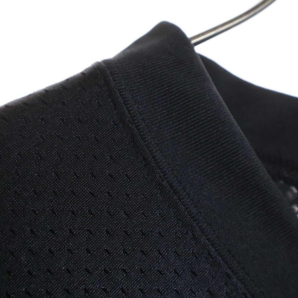 CHROME HEARTS(クロムハーツ) MESH WARM UP JERSEY メッシュ バーシティー ジャージー CHプリントメッシュ 長袖Tシャツカットソー ブラック