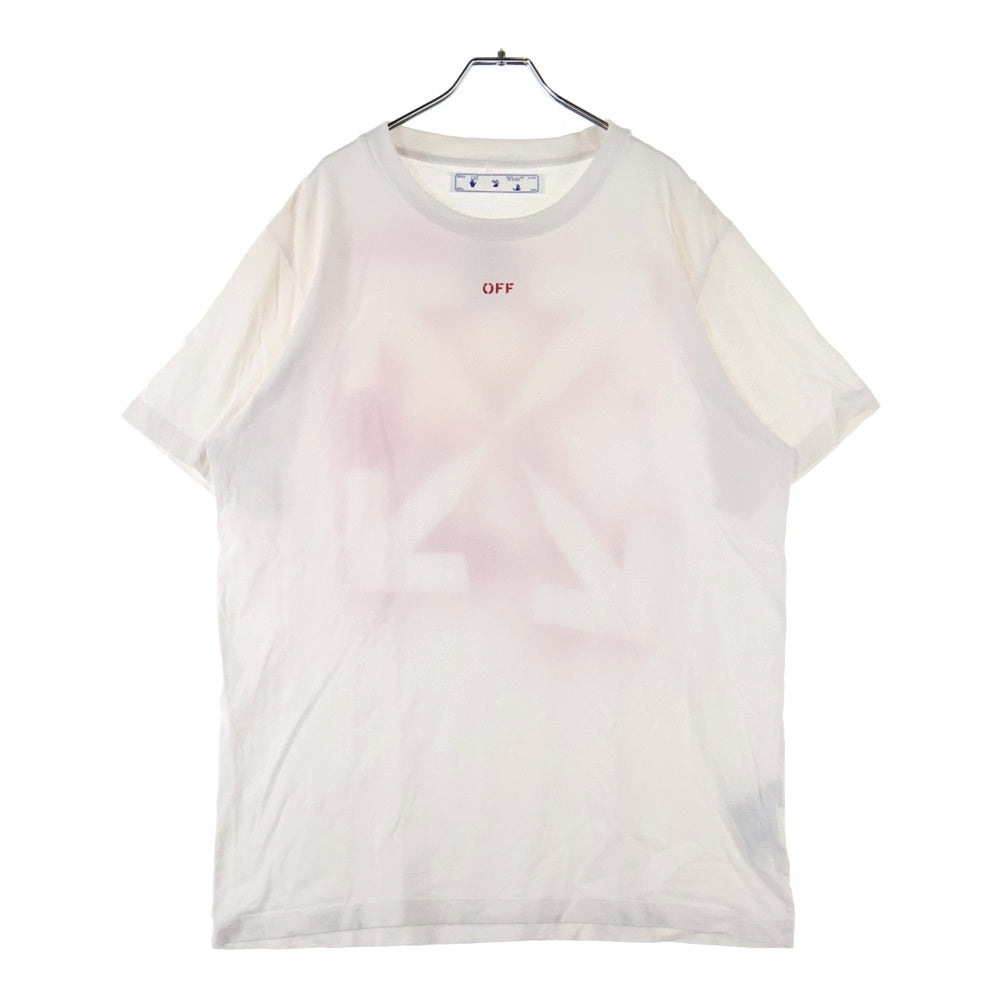 OFF-WHITE(オフホワイト) ロゴプリント クルーネック半袖カットソー OMAA027E20JER006 ホワイト