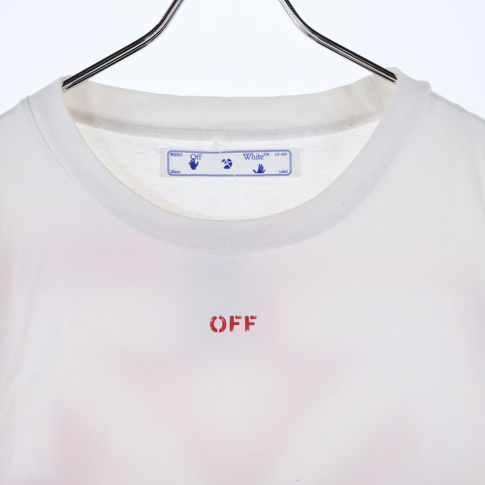 OFF-WHITE(オフホワイト) ロゴプリント クルーネック半袖カットソー OMAA027E20JER006 ホワイト