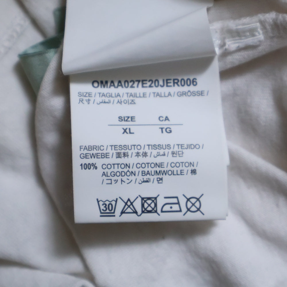 OFF-WHITE(オフホワイト) ロゴプリント クルーネック半袖カットソー OMAA027E20JER006 ホワイト