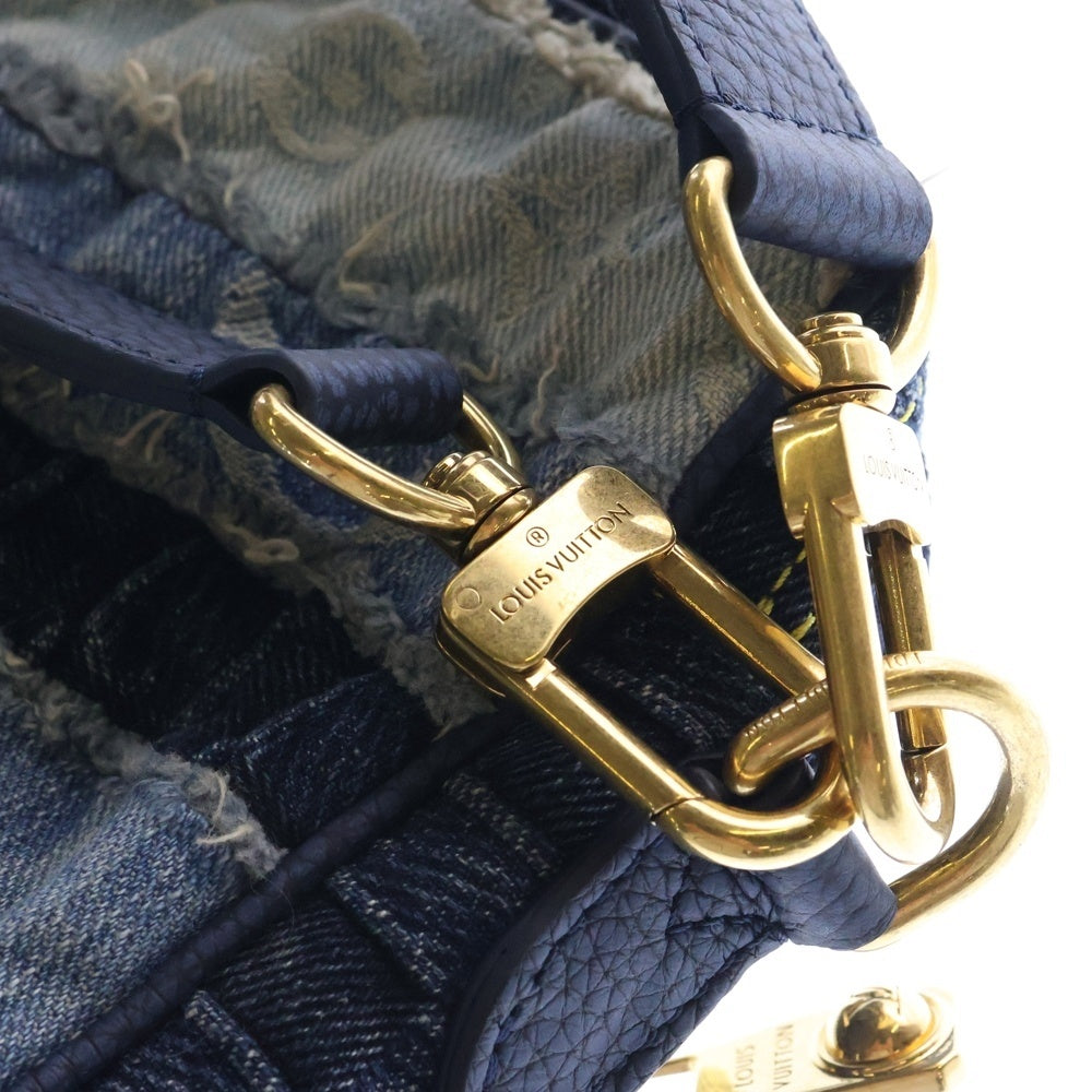 LOUIS VUITTON(ルイヴィトン) ナイル デニムモノグラム ショルダーバッグ 2WAY ネイビー M15296