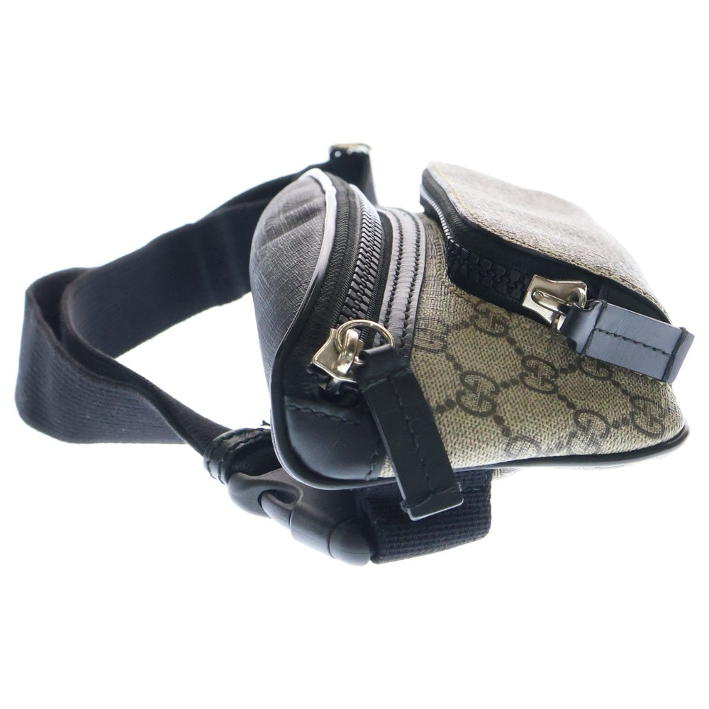 GUCCI(グッチ) GGスプリームキャンバス ウエストバッグ ブラウン 450946
