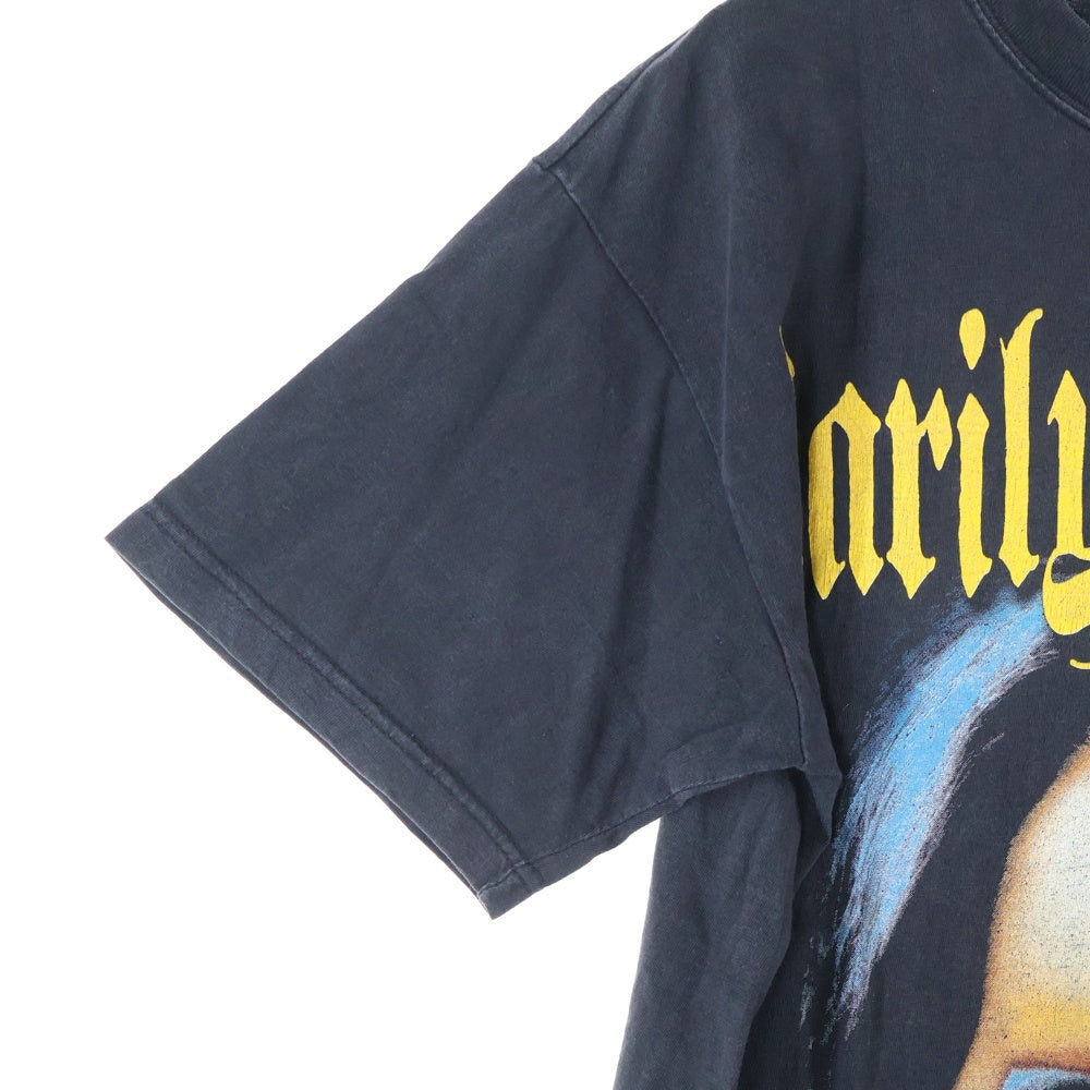 VINTAGE(ヴィンテージ) 90S MARILYN MANSON FACE TEE BOOTLEG ブートレグ マリリンマンソン フェイス 両面プリント クルーネック 半袖Tシャツ カットソー
