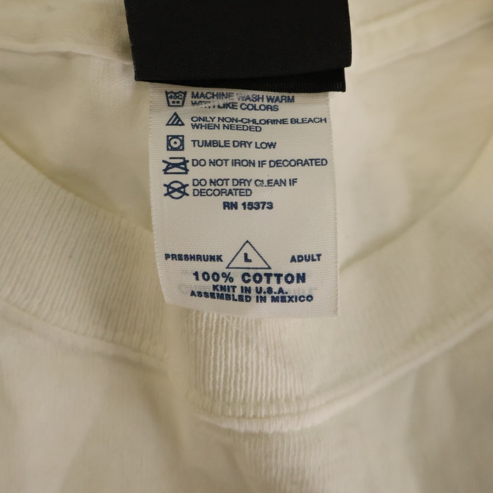 THRASHER(スラッシャー) SKATE&DESTROY スケートアンドデストロイプリント クルーネック半袖カットソー ホワイト