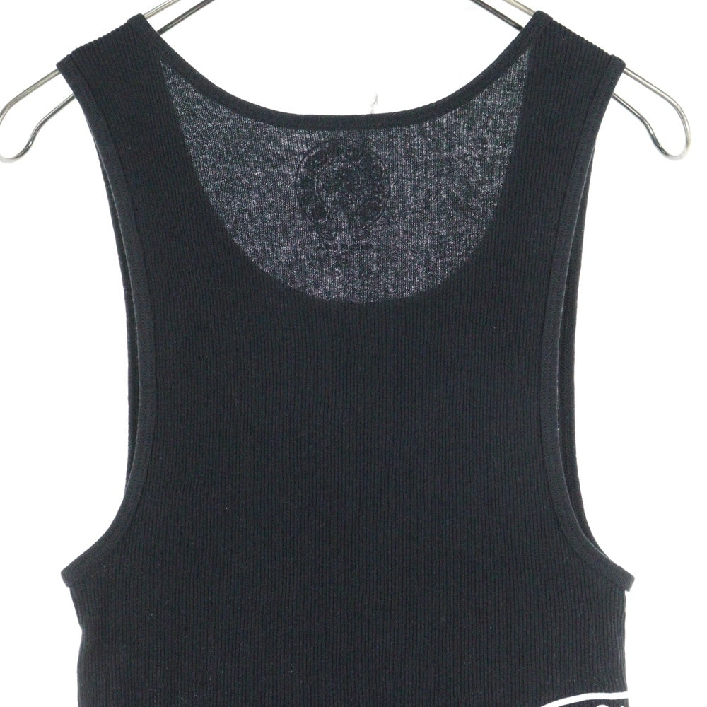 CHROME HEARTS(クロムハーツ) Side Logo Tank Top サイドロゴタンクトップ ヴァーティカルロゴ プリント ブラック