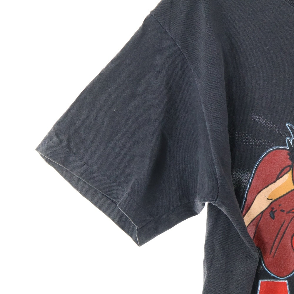 VINTAGE(ヴィンテージ) 90s AKIRA 1988 鉄雄 TEE FASHION VICTIM アキラ ファッションヴィクティム アニメ 両面プリント半袖Tシャツ ブラック