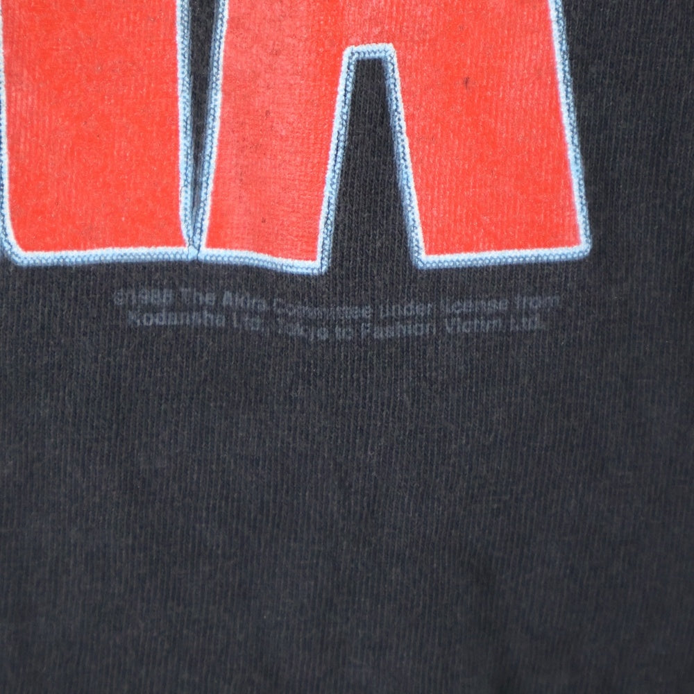 VINTAGE(ヴィンテージ) 90s AKIRA 1988 鉄雄 TEE FASHION VICTIM アキラ ファッションヴィクティム アニメ 両面プリント半袖Tシャツ ブラック