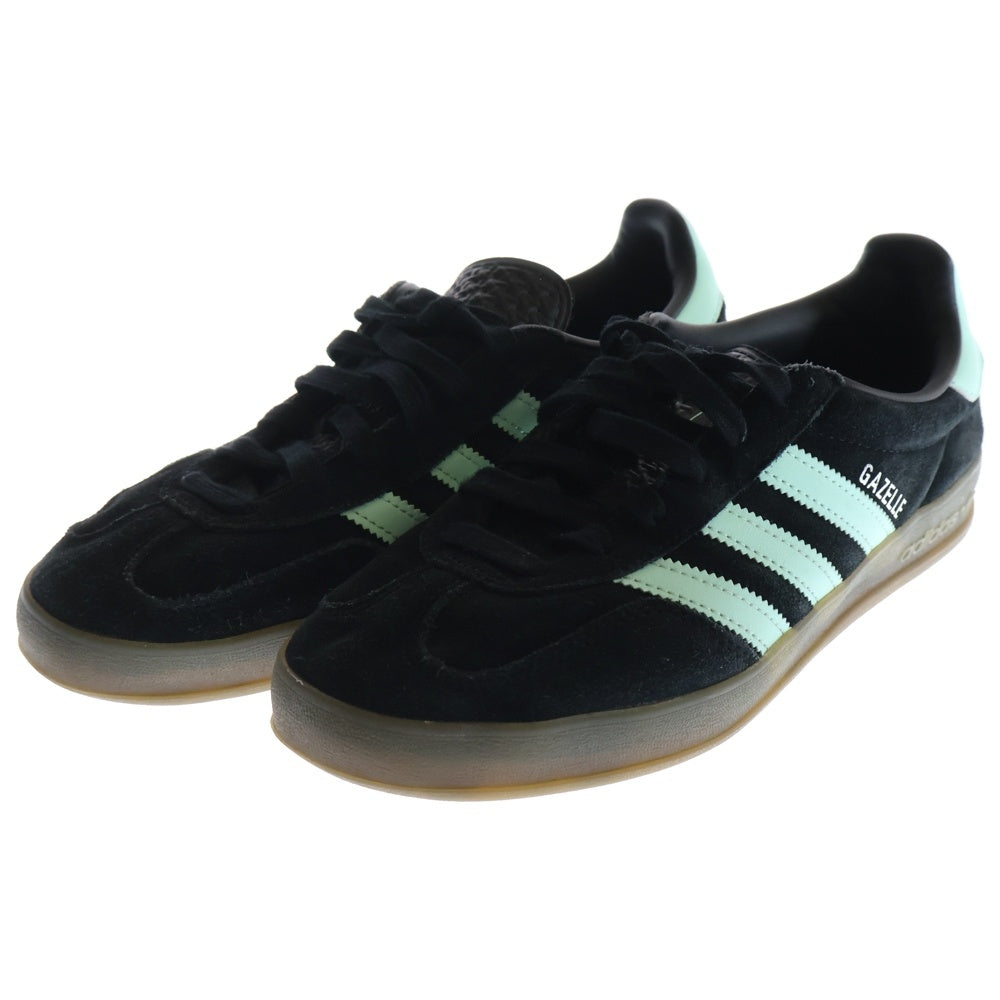 adidas(アディダス) GAZELLE INDOOR CORE BLACK CLEAR MINT GUM ガゼル ローカットスニーカー JR7112 ブラック