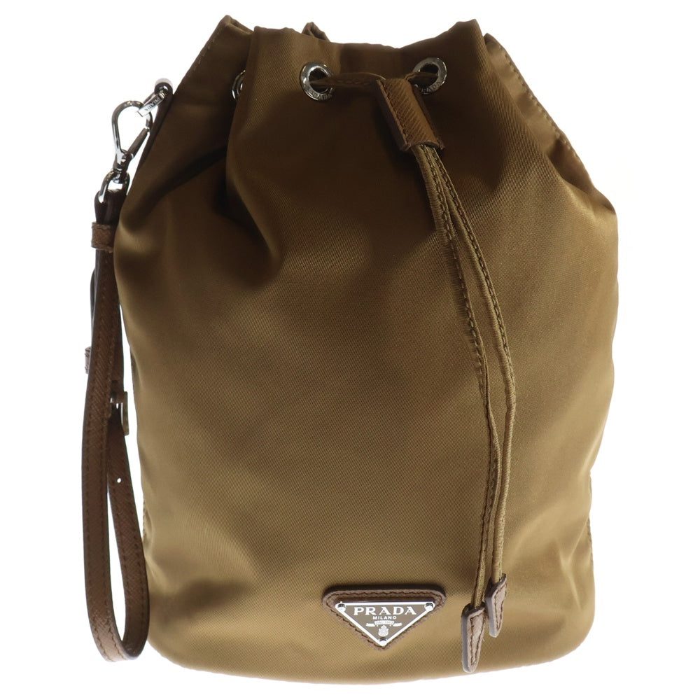 PRADA(プラダ) Re-Nylon 巾着 ポーチ 1NS369 ブラウン