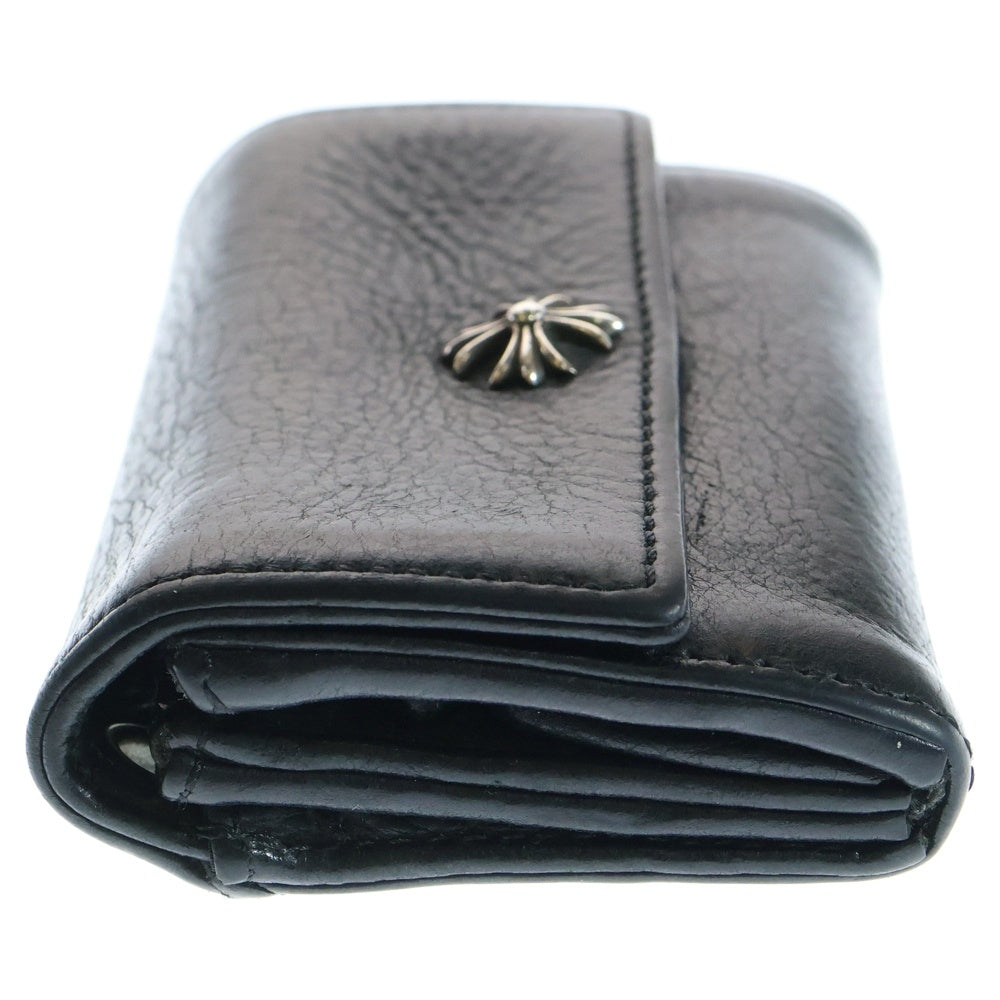 CHROME HEARTS(クロムハーツ) TINY WALLET タイニーウォレット CHプラスボタンレザーウォレット 財布 ブラック