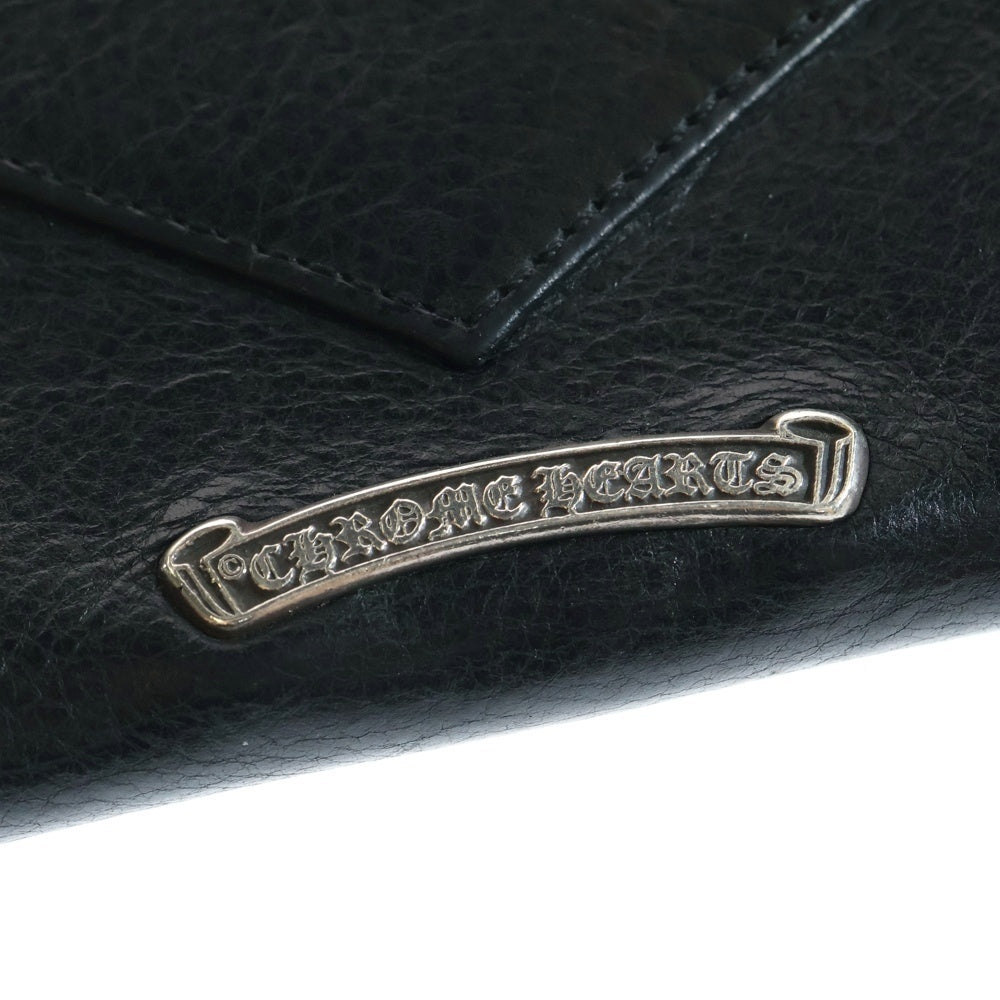 CHROME HEARTS(クロムハーツ) TINY WALLET タイニーウォレット CHプラスボタンレザーウォレット 財布 ブラック