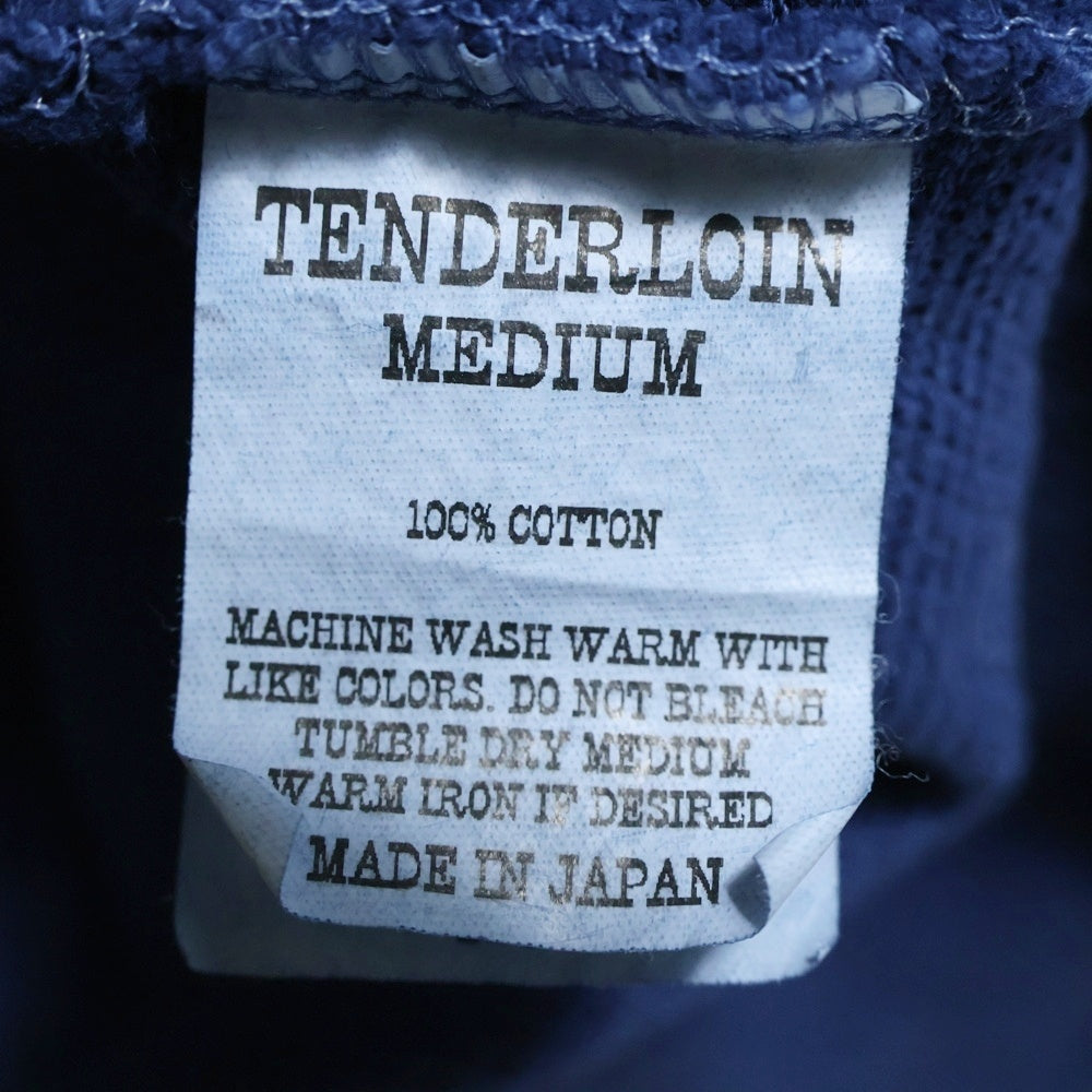TENDERLOIN(テンダーロイン) バック刺繍 ロングスウェットカーディガン ネイビー