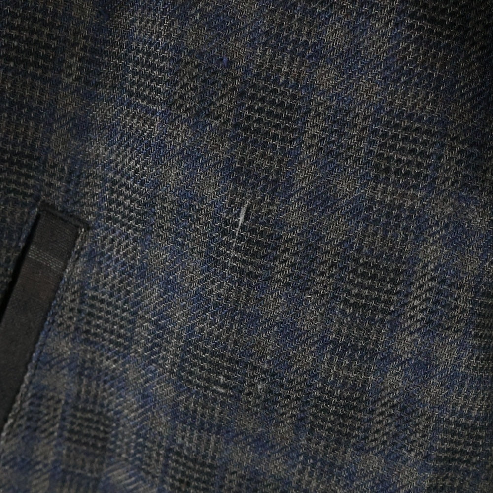 Y's for men(ワイズフォーメン) LINEN TWILL PLAID 4-POCKET JACKET リネン ツイルチェックジャケット