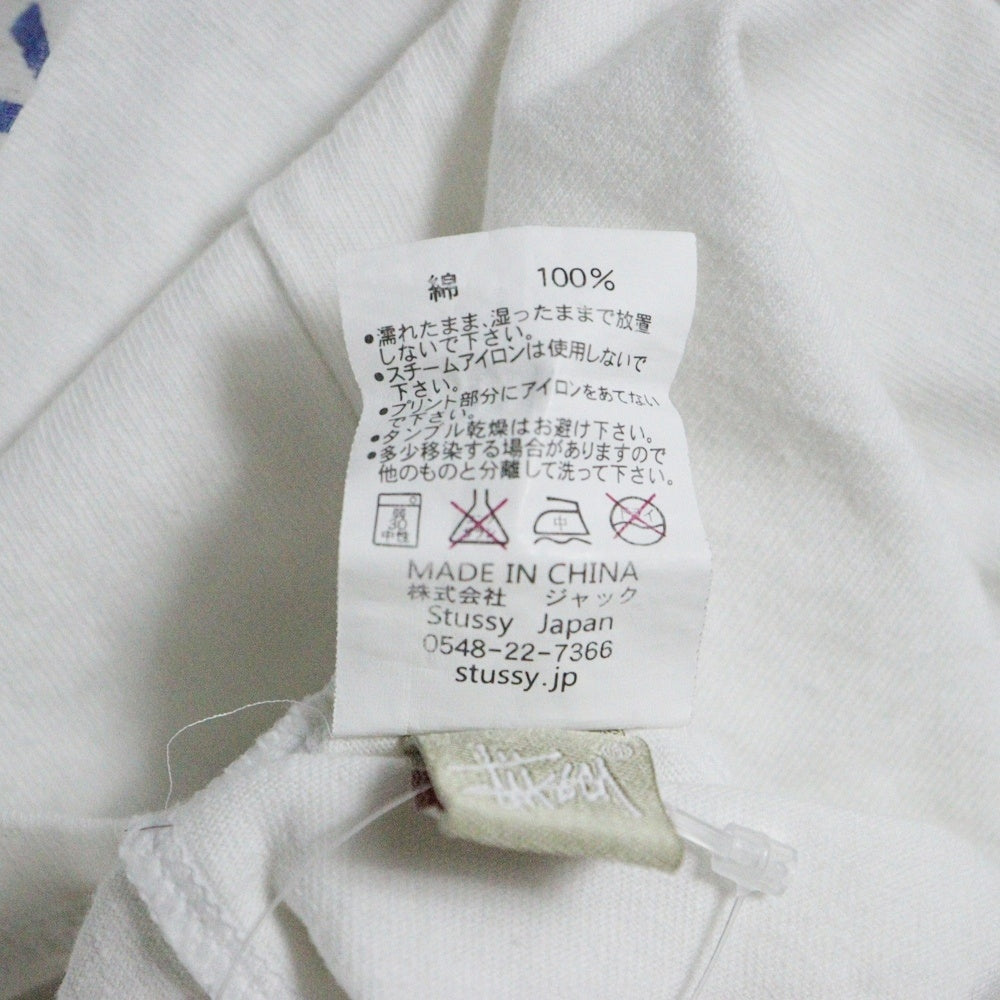 STUSSY(ステューシー) ×SCHOTT BULIT FOR THE LONG HAUL 100周年 ビルト フォー ザ ロング・ホール クルーネック半袖カットソー ホワイト 3133052