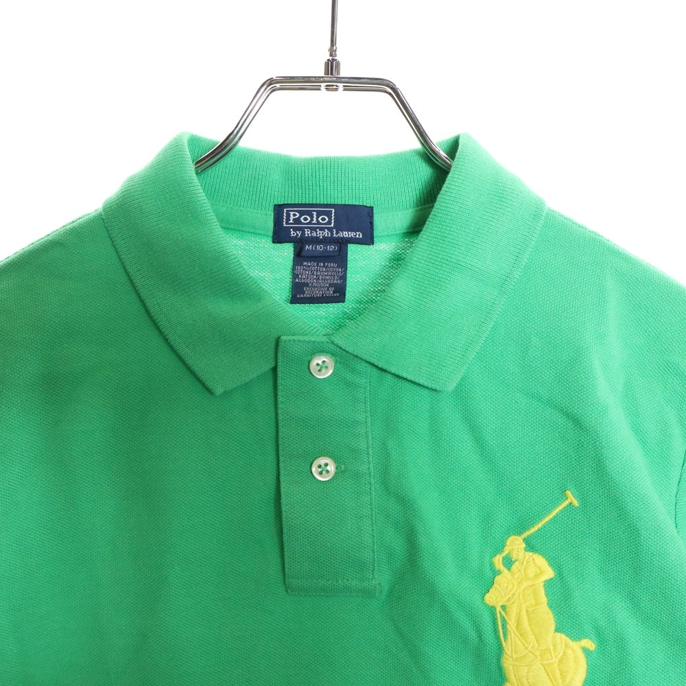 POLO RALPH LAUREN(ポロラルフローレン) ロゴ刺繍 ポロシャツ グリーン